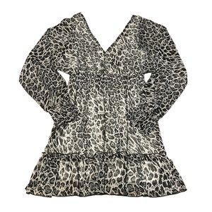 Women’s Leopard Print Backless Boutique Dress | Size: Large